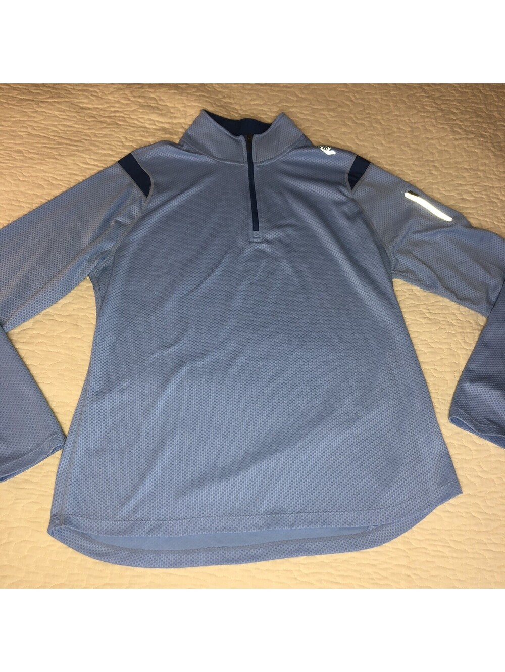 Saucony Quarter Zip Pullover Top, Light Blue, Women’s XL